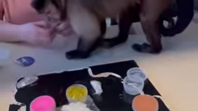 Sand slime is messy!