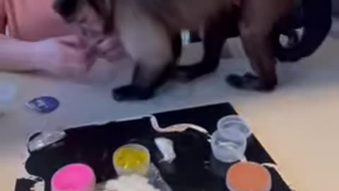 Sand slime is messy!