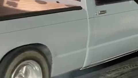 Chevy S-10 Drag Racing Burnout