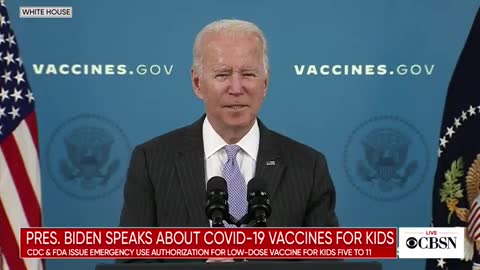 Biden: COVID Vax for Children Will Keep Schools Open