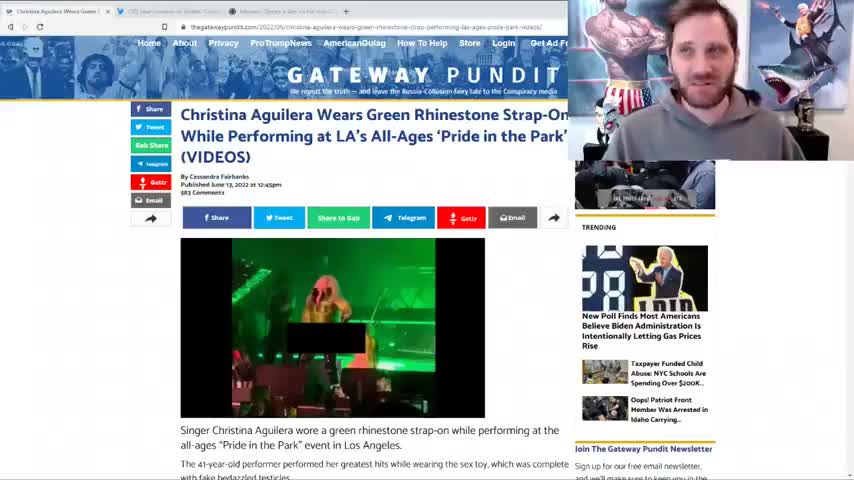 Christina Aguilera Wears Hulk Outfit With Strap-on Dildo During L.A. Family Friendly Event!