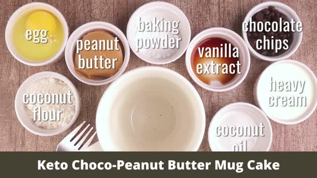 Keto Choco-Peanut Butter Mug Cake | Keto Diet Recipe