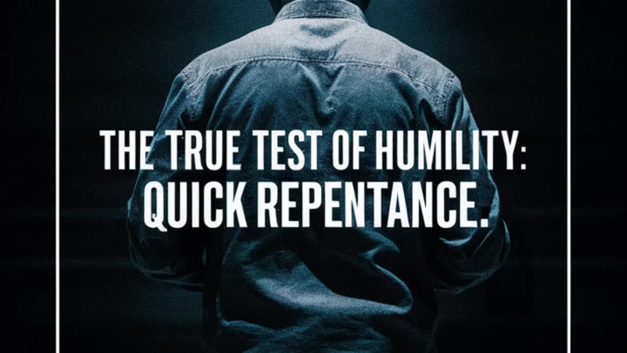The need for humility and repentance