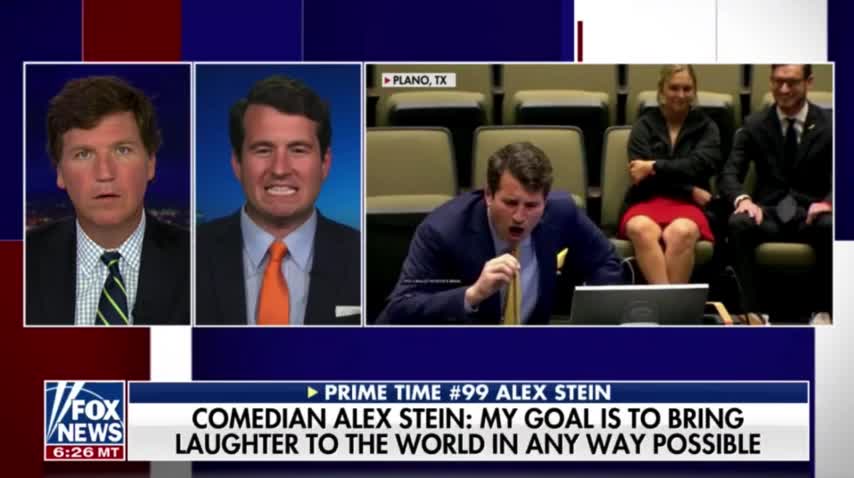 Comedian Alex Stein talks about what drives the creative way he trolls politicians