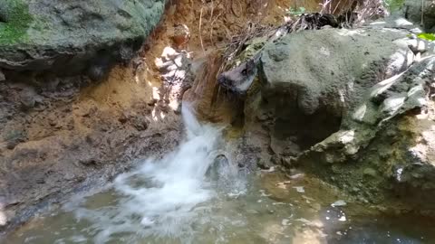 Close up View of Water Spring