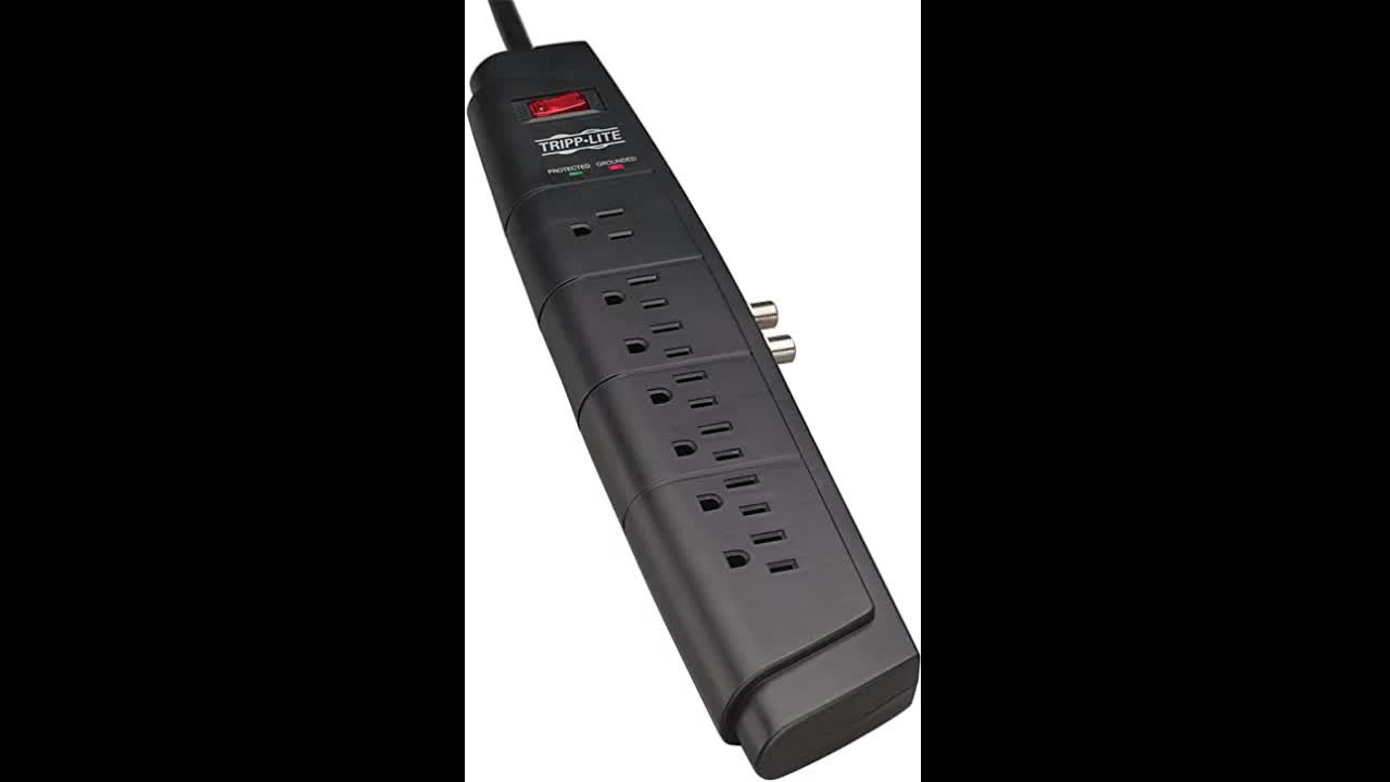 Review: Tripp Lite 2 Outlet Portable Surge Protector Power Strip, Direct Plug In, Tel/Modem Pro...