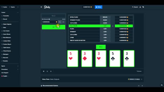 Stake Video Poker - Short Preview Video