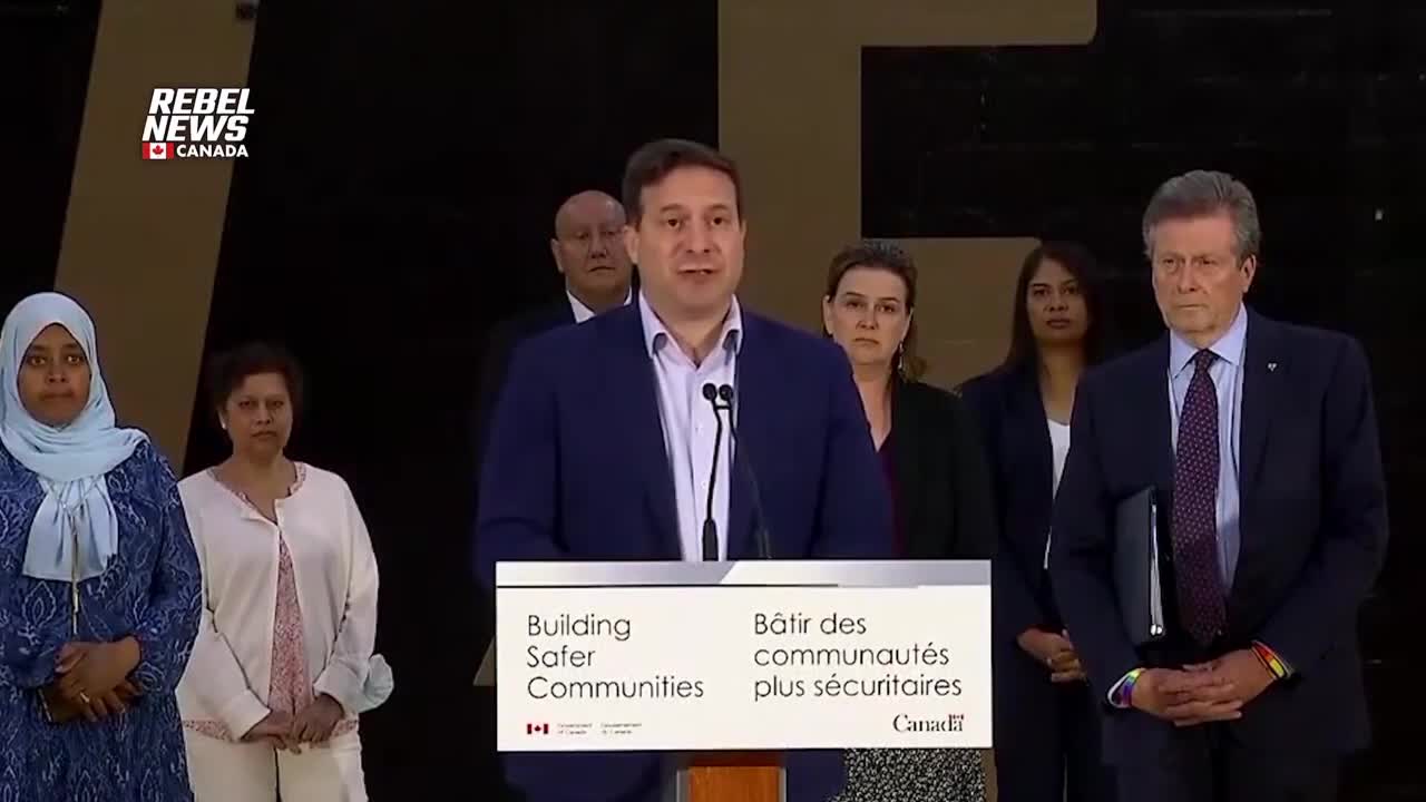 Canada’s Public Safety Minister Marco Mendicino announces the new “mandatory [gun] buyback program."