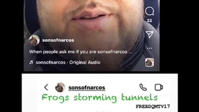 Frogs storming tunnels
