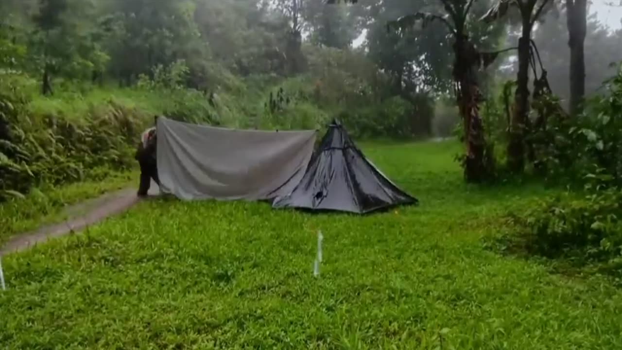 Camping thunderstorm continued