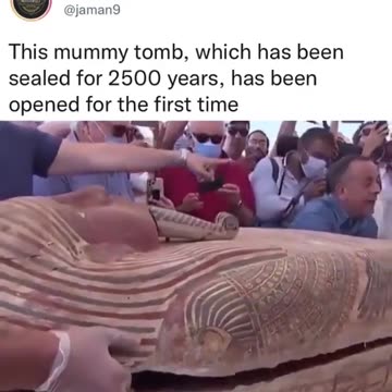 A sarcophagus is discovered after 2500 years. Amazing Egypt