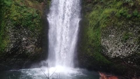 Slow Motion Footage of Multnomah Falls