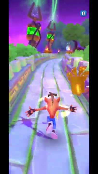 Classic Crash Bandicoot And The Noid Gameplay - Crash Bandicoot: On The Run!