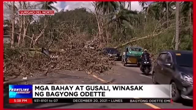 Mga bahay at gusali, winasak ng Bagyong Odette