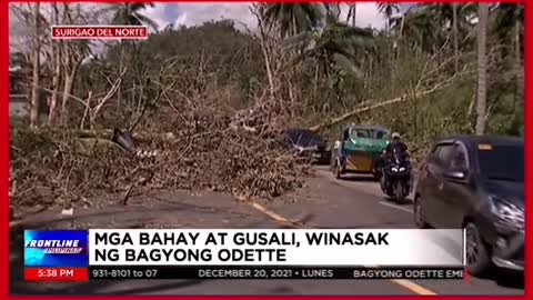 Mga bahay at gusali, winasak ng Bagyong Odette