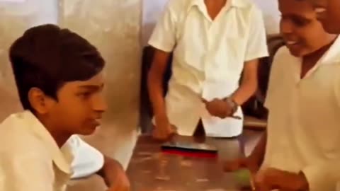 School kids play to music