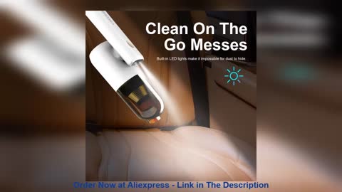 ☘️ WETIE H13 Cordless Car Vacuum Cleaner Strong Suction 8000Pa Mini Hand Vacuum LED Light