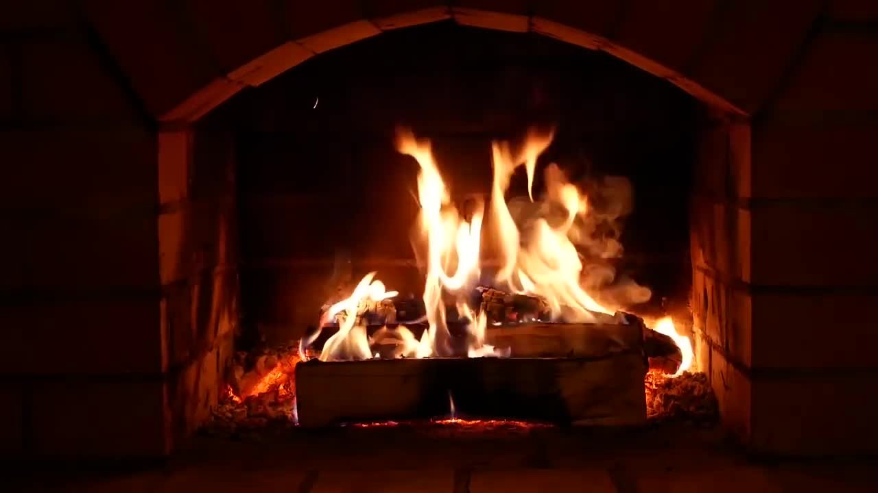 12 HOURS of Relaxing Fireplace Sounds - Burning Fireplace & Crackling Fire Sounds (NO MUSIC)