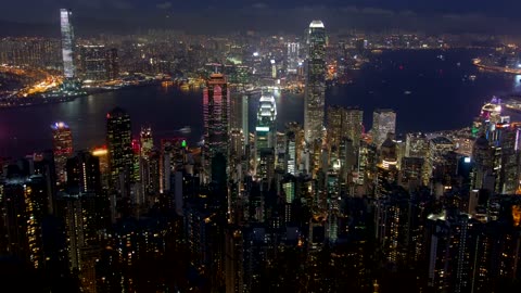 Hong Kong cityscape at night