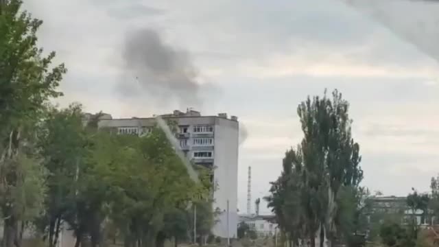 Azot chemical plant in Severodonetsk, where Ukrainian militants are blocked