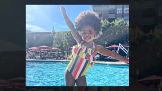 Gebrielle Union Daughter Kaavia Pose's Poolside In a Bathing suit From Her Janie! 🥰