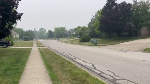 June 28, 2023 - Smoke-Filled Skies in Avon, Indiana