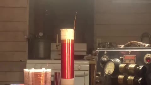 Dr Parkinstine "Doing some electrical demonstrations"