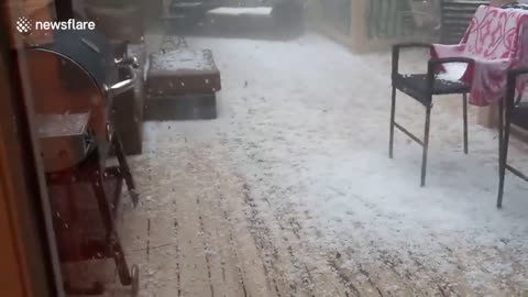 Georgia slammed with marble-sized hail during thunderstorm