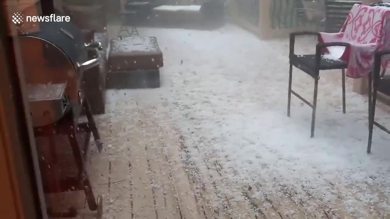 Georgia slammed with marble-sized hail during thunderstorm