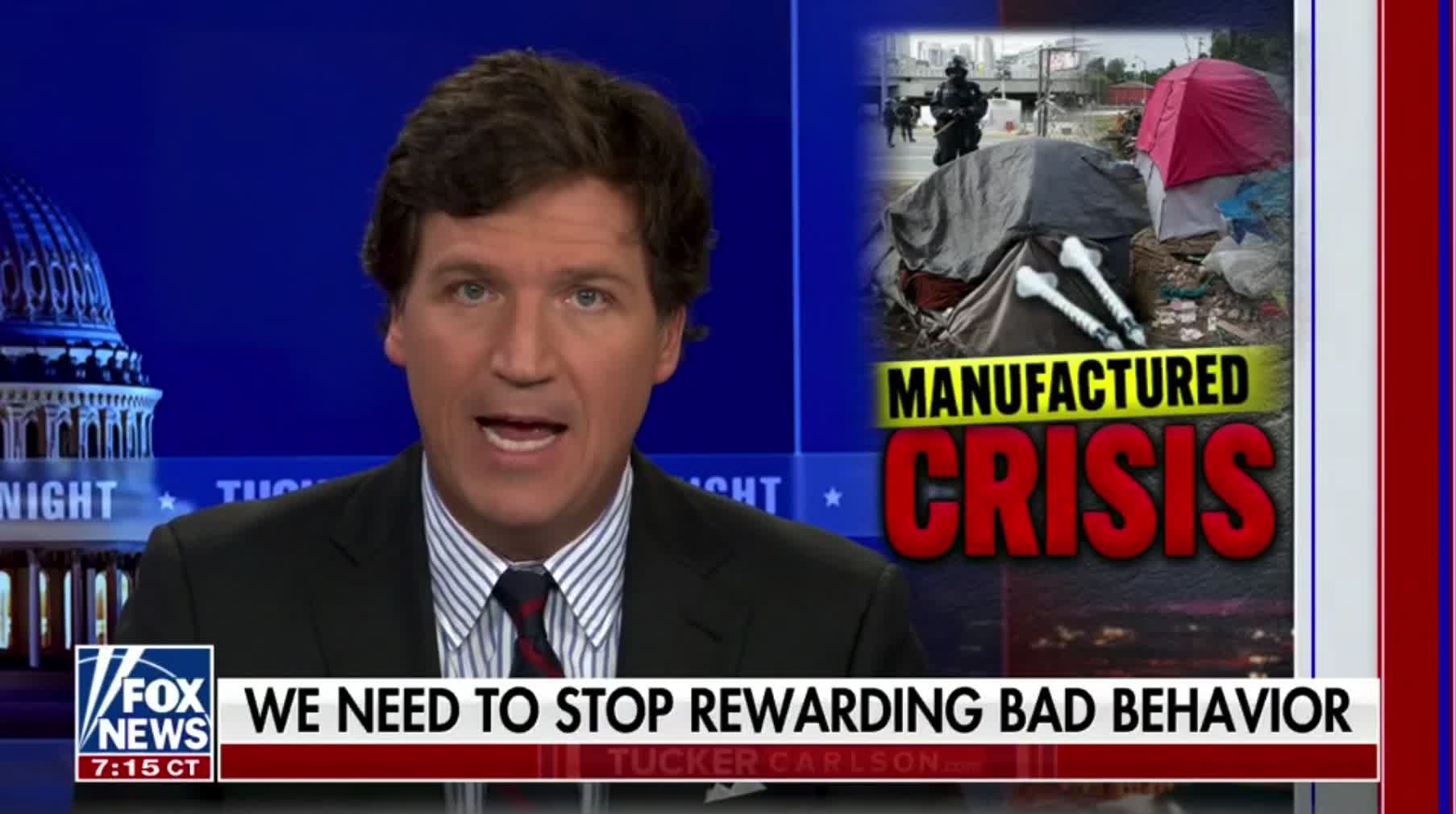 Tucker Carlson examines how the homelessness crisis is a manufactured attack on civilization