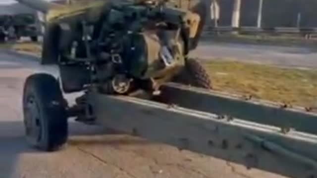 Damage and abandoned Ukrainian equipment in the vicinity of Kherson
