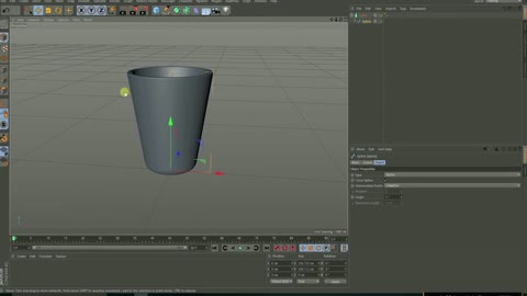 The teacher gives the beginner's C4D cup making tutorial, come and learn