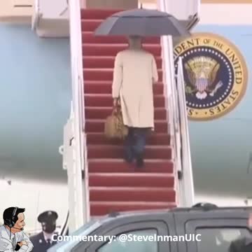 Resident Joe Biden round 2 on the stairs