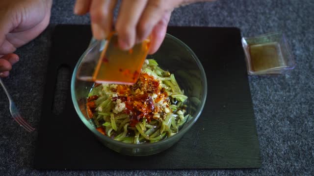 Beautiful healthy green salad