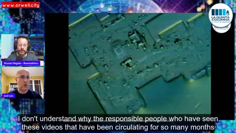 Complex Microtechnology in Pfizer vial under microscopy.