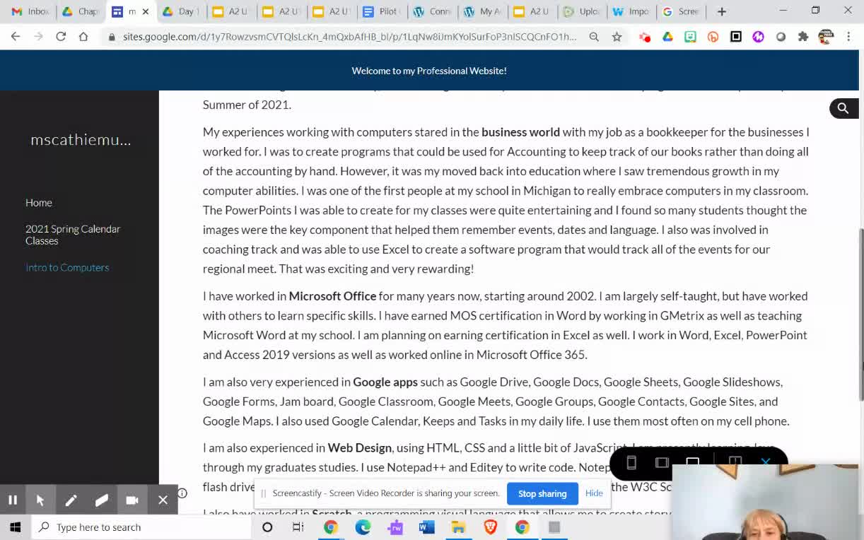 IC U1 C2 Additional Pages to Sites