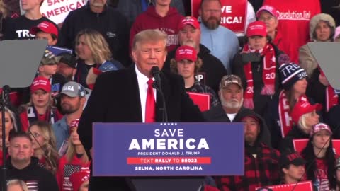 President Trump speaks about fuel prices, the Green New Deal, America rally in Selma, NC