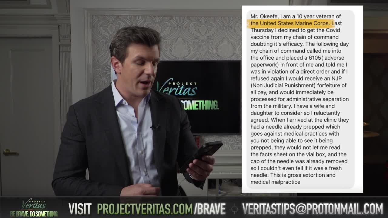 Project Veritas set to release BOMBSHELL whistleblower story about the COVID-19 vaccine