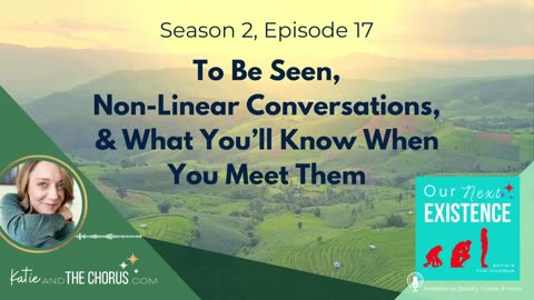 S02E17 To Be Seen, Non-Linear Conversation, & What You'll Know When You Meet Them