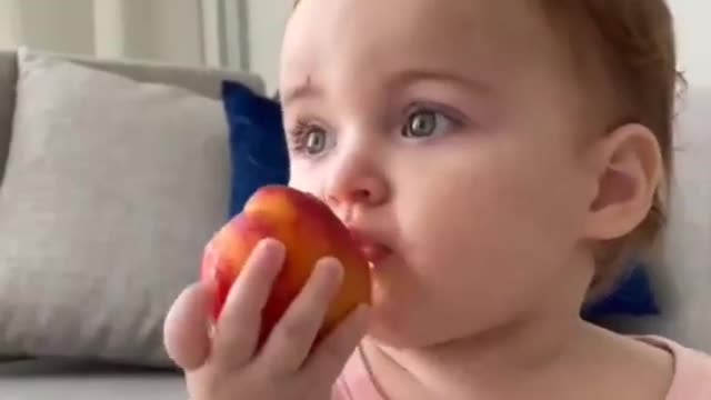 Cute Baby Eating Time