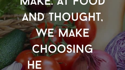 Organic living starts with the choice you make.