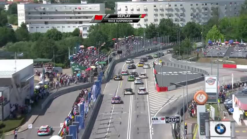 Major accident on the streets of Vila Real Portugal in WTCR Race 1 - 2019