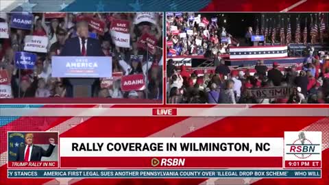 President Donald J. Trump We're going to take back our magnificent White House! The crowd erupts cha