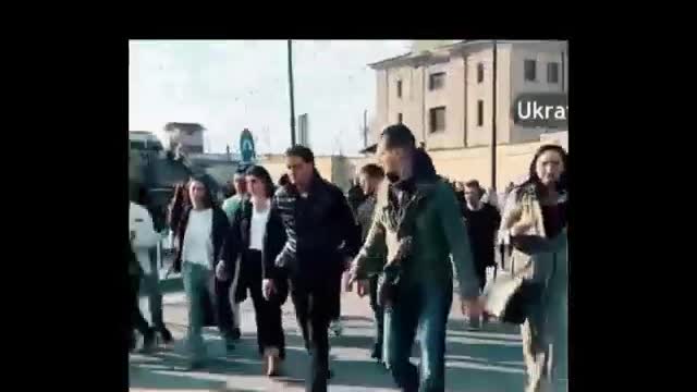 Hollywood star hit by air raid alert as soon as he arrives in Ukraine