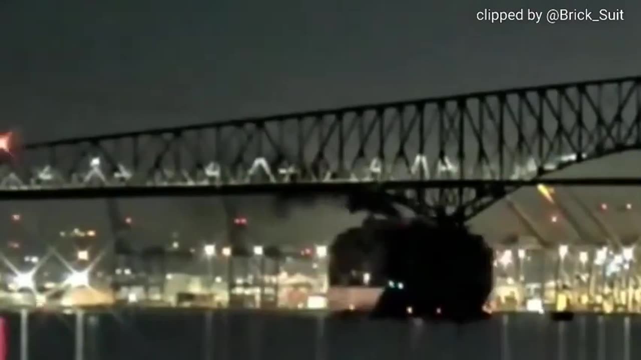 Boat striking the Baltimore Bridge Gantry at 8 times speed is truly insane