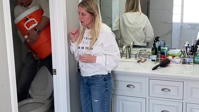 Pee Prank on wife