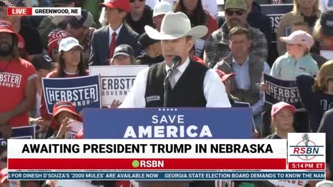 Charles W. Herbster Full Speech from President Trump's Save America Rally in Greenwood, NE.