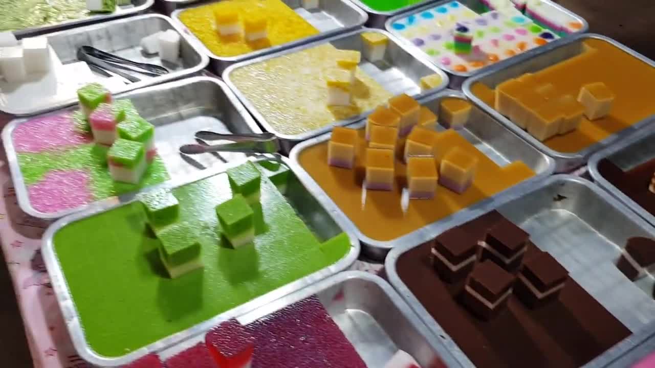 Colorful Jelly Thailand Street Food