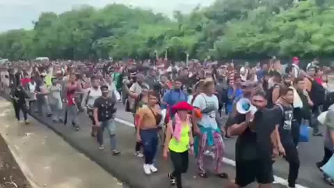 Migrants Pouring Into The US Border