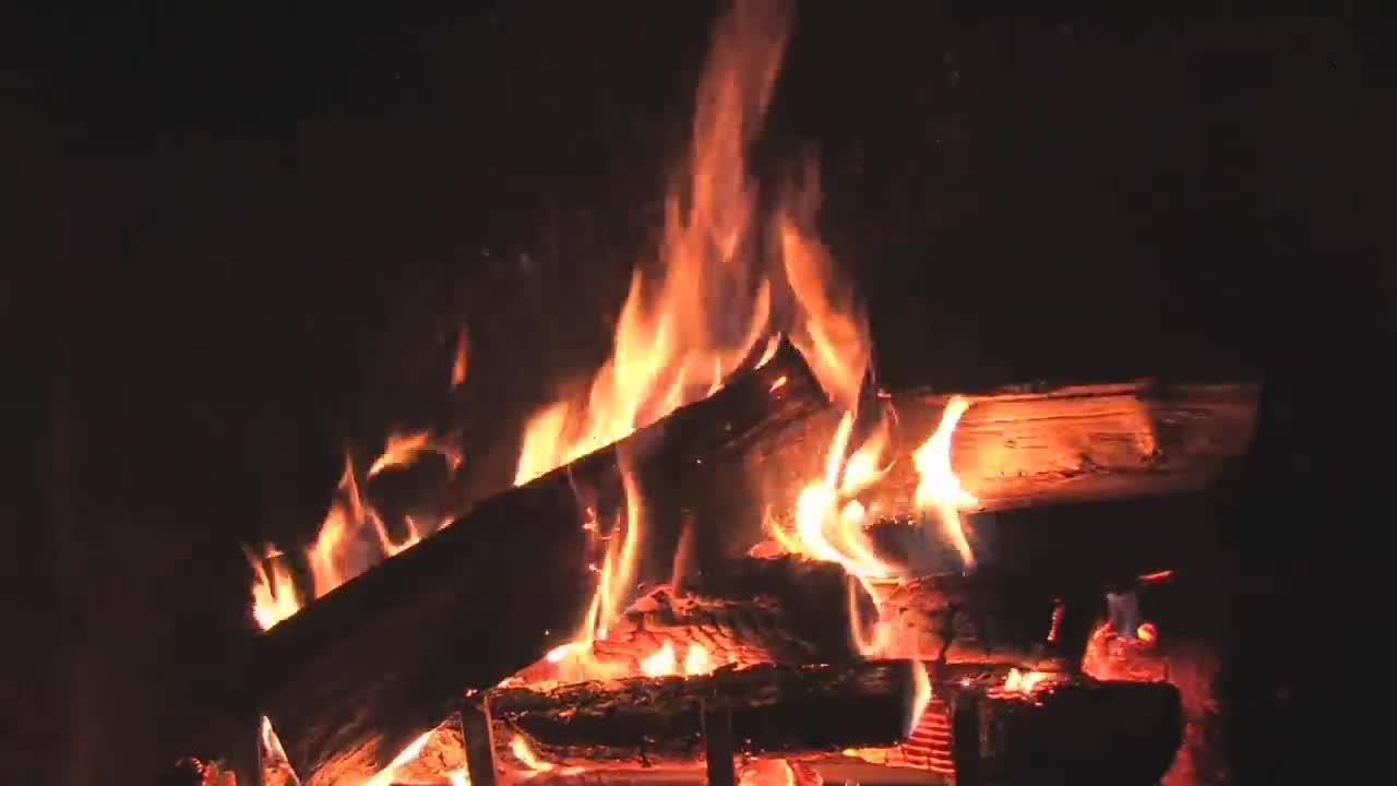 Stock Fireplace Video